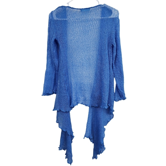 Boho fairycore Blue Sky Asymmetrical Cardigan One Size - Picture 2 of 8